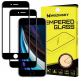 Wozinsky 2x Case Friendly Tempered Glass - 2 броя калени стъклени защитни покрития за iPhone SE (2022), iPhone SE (2020), iPhone 8, iPhone 7, iPhone 6S, iPhone 6 (черен-прозрачен) (2 броя) thumbnail