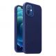 Ugreen Protective Silicone Case - силиконов (TPU) калъф за iPhone 12, iPhone 12 Pro (тъмносин)  thumbnail