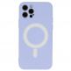 Tel Protect MagSilicone Case - силиконов (TPU) калъф с вграден магнитен конектор (MagSafe) за iPhone 12 Pro (лилав) thumbnail 2