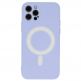 Tel Protect MagSilicone Case - силиконов (TPU) калъф с вграден магнитен конектор (MagSafe) за iPhone 12 mini (лилав) thumbnail 2