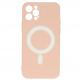 Tel Protect MagSilicone Case - силиконов (TPU) калъф с вграден магнитен конектор (MagSafe) за iPhone 12 mini (бежов) thumbnail 4