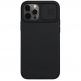 Nillkin CamShield Silky Case - силиконов (TPU) калъф за iPhone 12 Pro Max (черен) thumbnail