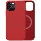 JC MagSilicone Case - силиконов (TPU) калъф с вграден магнитен конектор (MagSafe) за iPhone 12 mini (червен) thumbnail