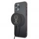 Karl Lagerfeld USB-C Magnetic Wireless Qi Charger - поставка (пад) за безжично зареждане за iPhone с Magsafe (черен) thumbnail 3