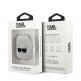 Karl Lagerfeld Airpods Choupette Silicone Case - силиконов калъф с карабинер за Apple Airpods и Apple Airpods 2 (бял) thumbnail 3
