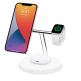 Belkin Boost Charge Pro 3-in-1 Wireless Charger with MagSafe 15W - тройна поставка (пад) за безжично зареждане за iPhone с Magsafe, Apple Watch и AirPods Pro (бял)	 thumbnail 6