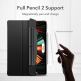 ESR Ascend Trifold Case - полиуретанов калъф с поставка и отделение за Apple Pencil 2 за iPad Pro 12.9 M1 (2021) (черен) thumbnail 3