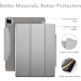 ESR Ascend Trifold Case - полиуретанов калъф с поставка и отделение за Apple Pencil 2 за iPad Pro 12.9 M1 (2021) (сребрист) thumbnail 3