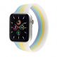 JC Design Silicone SoloLoop Band - силиконова каишка за Apple Watch 42мм, 44мм (син-жълт) thumbnail