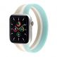 JC Design Silicone SoloLoop Band - силиконова каишка за Apple Watch 38мм, 40мм (бял-син) thumbnail