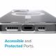 Speck Presidio Perfect Clear MagSafe Case - удароустойчив хибриден кейс с вграден магнитен конектор (MagSafe) за iPhone 12, iPhone 12 Pro (прозрачен) thumbnail 2