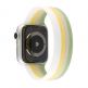 JC Design Silicone SoloLoop Band - силиконова каишка за Apple Watch 38мм, 40мм (бял-жълт) thumbnail 3