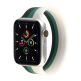JC Design Silicone SoloLoop Band - силиконова каишка за Apple Watch 38мм, 40мм (бял-зелен) thumbnail