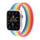 JC Design Silicone SoloLoop Band - силиконова каишка за Apple Watch 42мм, 44мм (шарен) thumbnail