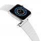 JC Design Modern Buckle Band - силиконова каишка с магнитна закопчалка за Apple Watch 38мм, 40мм (бял) thumbnail 5