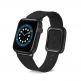 JC Design Modern Buckle Band - силиконова каишка с магнитна закопчалка за Apple Watch 42мм, 44мм (черен) thumbnail 2