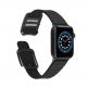 JC Design Modern Buckle Band - силиконова каишка с магнитна закопчалка за Apple Watch 38мм, 40мм (черен) thumbnail 5