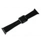 JC Design Modern Buckle Band - силиконова каишка с магнитна закопчалка за Apple Watch 38мм, 40мм (черен) thumbnail 7