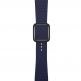JC Design Modern Buckle Band - силиконова каишка с магнитна закопчалка за Apple Watch 38мм, 40мм (тъмносин) thumbnail 2