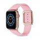 JC Design Modern Buckle Band - силиконова каишка с магнитна закопчалка за Apple Watch 42мм, 44мм (розов) thumbnail