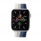 JC Design Silicone SoloLoop Band - силиконова каишка за Apple Watch 38мм, 40мм (син-бял) thumbnail 2
