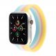 JC Design Silicone SoloLoop Band - силиконова каишка за Apple Watch 38мм, 40мм (розов-жълт) thumbnail