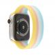 JC Design Silicone SoloLoop Band - силиконова каишка за Apple Watch 38мм, 40мм (розов-жълт) thumbnail 3
