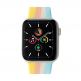 JC Design Silicone SoloLoop Band - силиконова каишка за Apple Watch 38мм, 40мм (розов-жълт) thumbnail 4