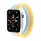 JC Design Silicone SoloLoop Band - силиконова каишка за Apple Watch 42мм, 44мм (розов-жълт) thumbnail