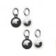 Urban Armor Gear AirTag Dot Keychain 4 Pack - комплект от 4 броя силиконови ключодържателя за Apple AirTag (бял-черен) thumbnail