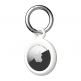 Urban Armor Gear AirTag Dot Keychain 4 Pack - комплект от 4 броя силиконови ключодържателя за Apple AirTag (бял-черен) thumbnail 2