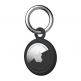 Urban Armor Gear AirTag Dot Keychain 4 Pack - комплект от 4 броя силиконови ключодържателя за Apple AirTag (бял-черен) thumbnail 5