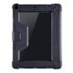 Tactical Riot Shield Case - удароустойчив калъф от изкуствена кожа и поставка за iPad 8 (2020), iPad 7 (2019) (черен) thumbnail 2