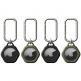 Urban Armor Gear AirTag Scout Keychain 4 Pack - комплект от 4 броя силиконови ключодържателя за Apple AirTag (зелен-черен) thumbnail
