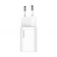 Baseus Super Si USB-C PD Wall Charger 30W (CCSUP-J02) - захранване за ел. мрежа с USB-C изход с технология за бързо зареждане (бял) thumbnail 2