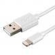 4smarts Basic Lightning Data Cable 100 cm - Lightning кабел (100 см) за iPhone, iPad и iPod с Lightning вход (бял) (bulk) thumbnail