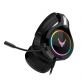 Varr Gaming RGB Headset - геймърски слушалки с микрофон, управление на звука и подсветка (черен) thumbnail 5