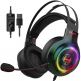 Edifier G4 TE Over Ear Stereo Gaming Headset - геймърски слушалки с микрофон и управление на звука (черен) thumbnail