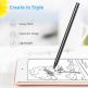 ESR Digital Stylus Pen (microUSB port) - универсална професионална писалка за Телефони, Таблети, iPad и мобилни устройства (черен) thumbnail