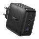 Ugreen GaN Fast Wall Charger PPS 65W - захранване за ел. мрежа за лаптопи, смартфони и таблети с USB и 3xUSB-C изходи с технология за бързо зареждане (черен) thumbnail 2