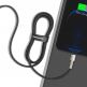 Baseus Cafule Metal Series USB Lightning Cable (CALJK-A01) - Lightning USB кабел за Apple устройства с Lightning порт (100 см) (черен-златист) thumbnail 4