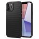 Spigen Liquid Air Case - силиконов (TPU) калъф с висока степен на защита за iPhone 12 Pro Max (черен) thumbnail