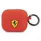Ferrari AirPods 3 Silicone Case - силиконов калъф с карабинер за Apple Airpods 3 (червен) thumbnail