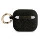 Guess AirPods 3 Silicone Glitter Case - силиконов калъф с карабинер за Apple Airpods 3 (черен) thumbnail 2
