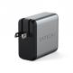 Satechi 100W USB-C PD GaN Charger - захранване за ел. мрежа с USB-C PD изход и с технология за бързо зареждане (сив) thumbnail 2