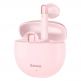 Baseus Encok W02 TWS In-Ear Bluetooth Earphones - безжични блутут слушалки със зареждащ кейс (розов) thumbnail