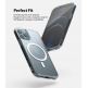 Ringke Fusion Magnetic Case - хибриден кейс с висока степен на защита с MagSafe за iPhone 12, iPhone 12 Pro (прозрачен-мат)  thumbnail 3