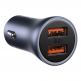 Baseus Golden Contactor Pro Quick Car Charger 2xUSB 40W (CCJD-A0G) - зарядно за кола с 2xUSB-A изхода с технология за бързо зареждане (сив) thumbnail 2