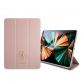 Guess Saffiano Folio Cover - дизайнерски кожен кейс и поставка за iPad Pro 11 M1 (2021), iPad Pro 11 (2020), iPad Pro 11 (2018) (розов) thumbnail