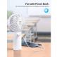 TeckNet Mini Handheld Fan - преносим мини вентилатор с презареждаема батерия (бял) thumbnail 2